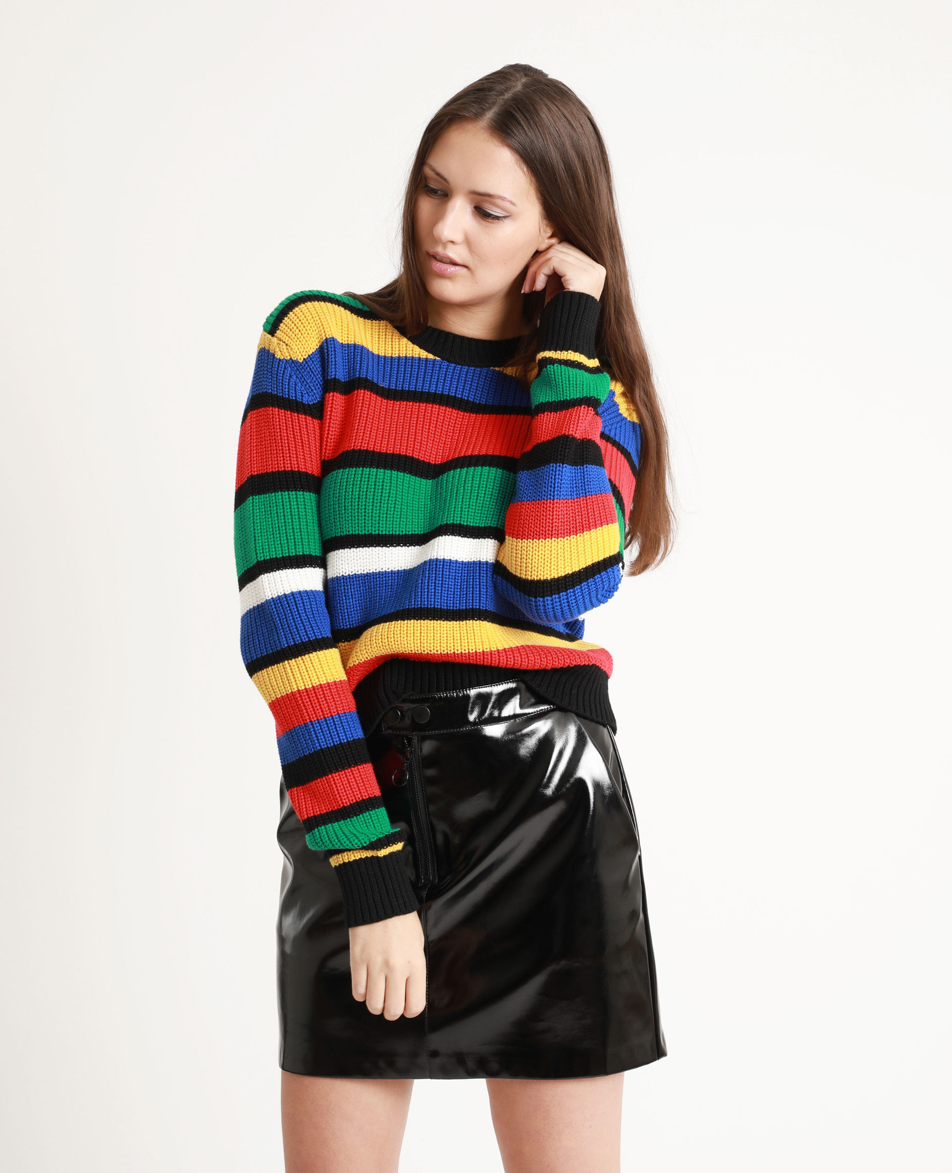 Pull multicolore noir - 407714A89C08 | Pimkie