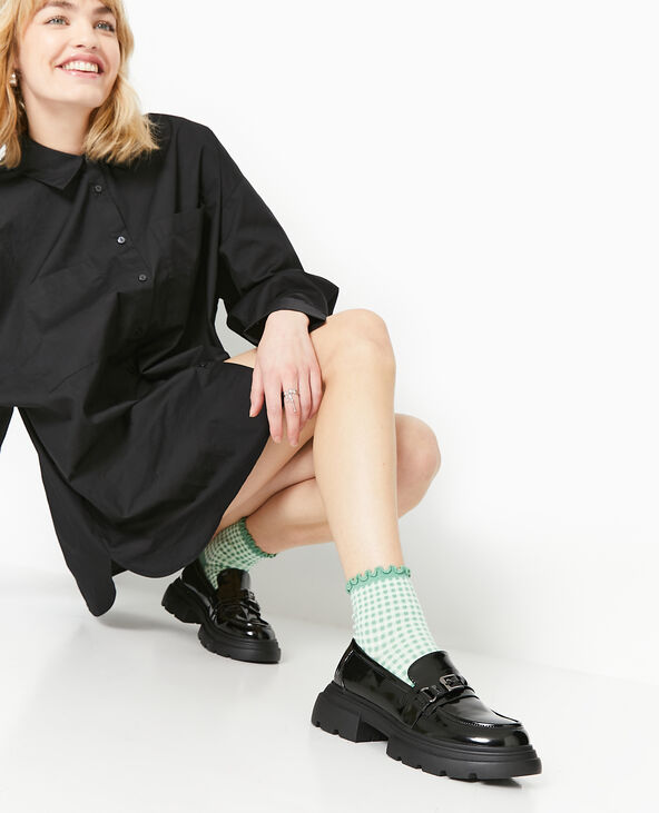 Mocassins semelles chunky noir - Pimkie