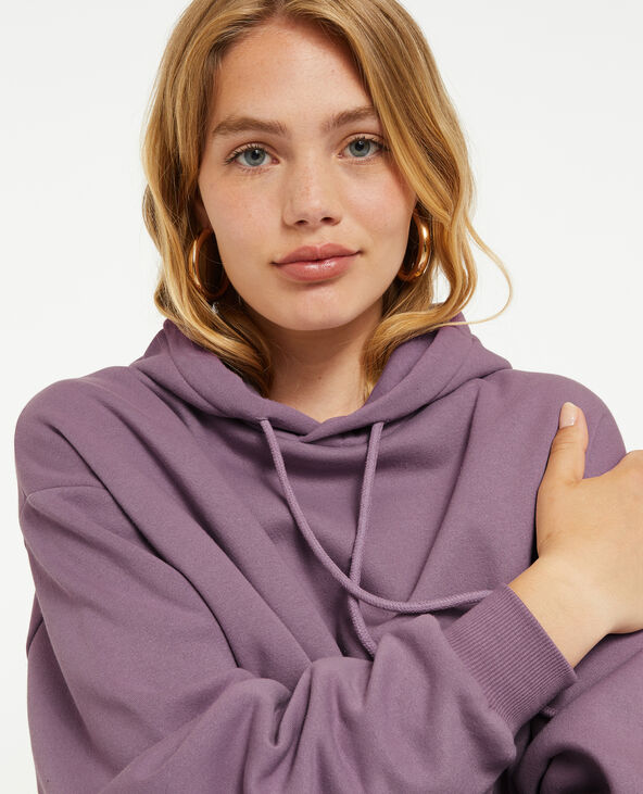 Sweat capuche oversize lilas - Pimkie