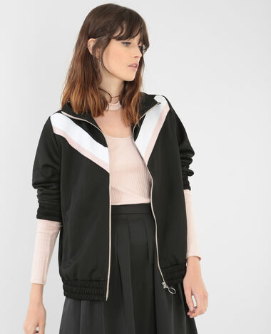 Sweat zippé sport noir - Pimkie