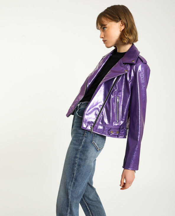 Blouson biker bordeaux - Pimkie