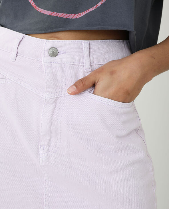 Jupe en jean lilas - Pimkie