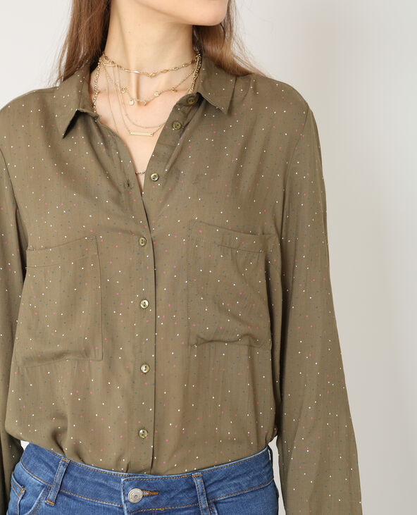 Chemise fluide taupe - Pimkie