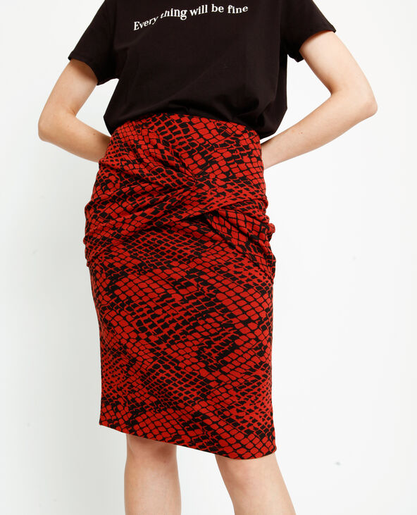 Jupe online python rouge