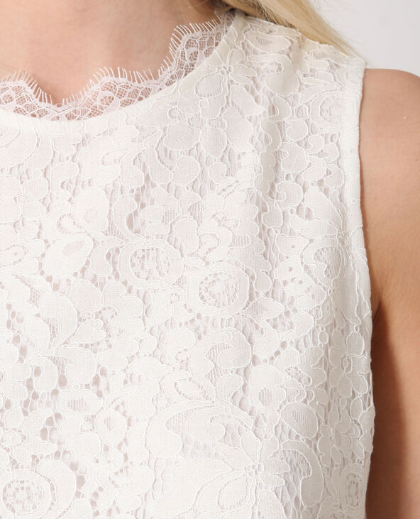 Top en dentelle blanc - Pimkie