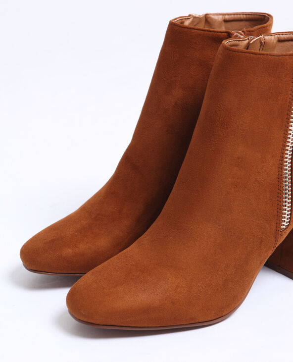Bottines suédine marron - Pimkie