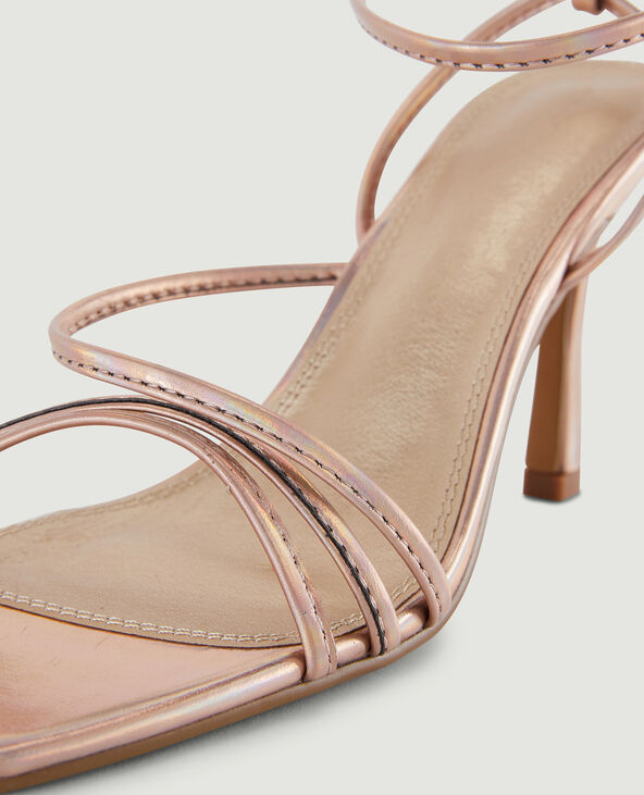 Sandales à talon rose clair - Pimkie