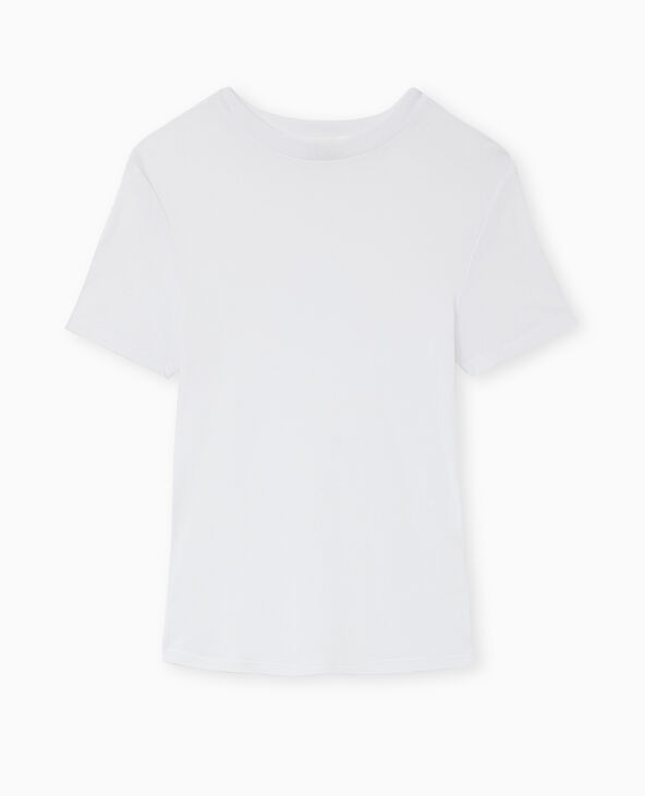 T-shirt en maille légère blanc - Pimkie
