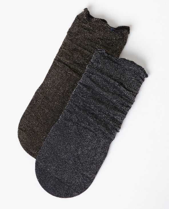 Lot de chaussettes lurex noir - Pimkie