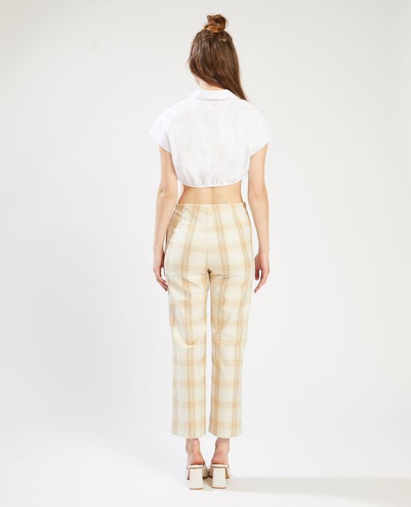 Chemise cropped croisée blanc - Pimkie