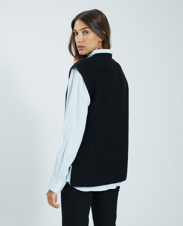Pull sans manche noir - Pimkie
