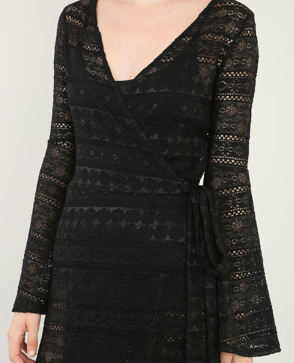 Robe longue en dentelle noir - Pimkie
