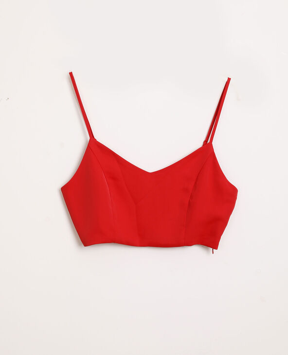 Top brassière rouge - Pimkie