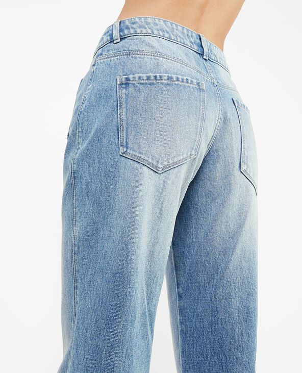 Jean flare avec boutons apparents bleu - Pimkie
