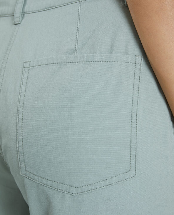 Pantalon en toile vert kaki - Pimkie