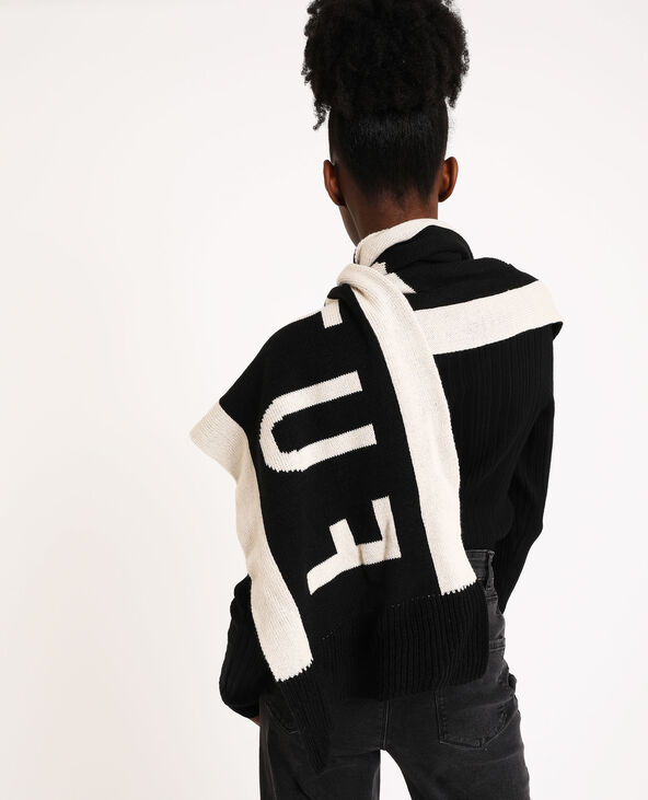 Echarpe Future is mind noir - Pimkie
