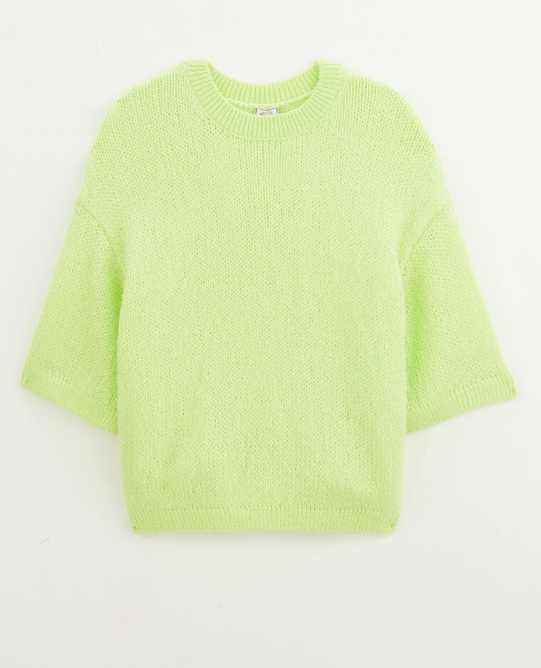 Pull manches courtes Jaune - Pimkie