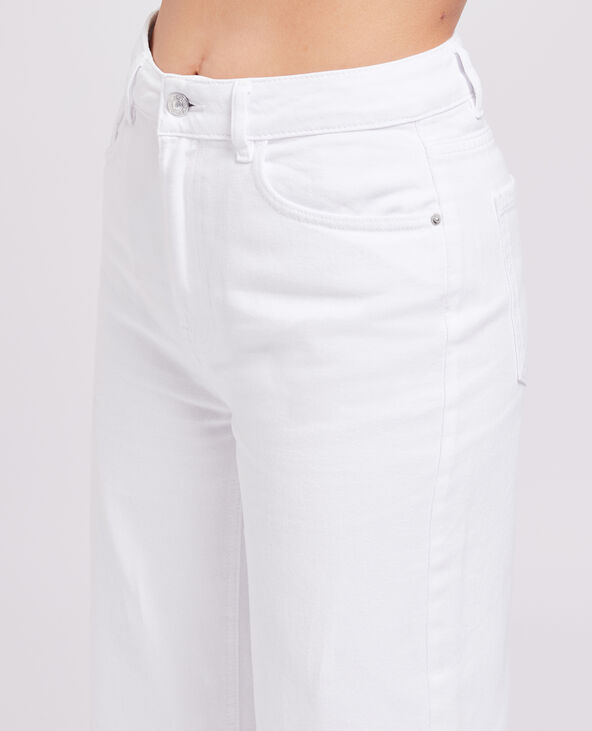 Jean large uni blanc - Pimkie