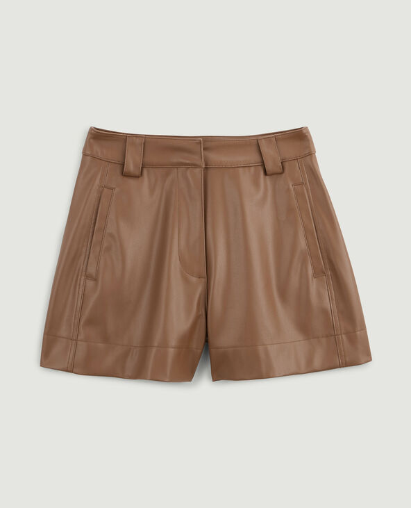 Short simili cuir marron - Pimkie