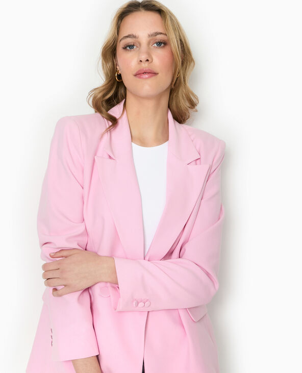 Veste tailleur avec double boutonnage rose - Pimkie