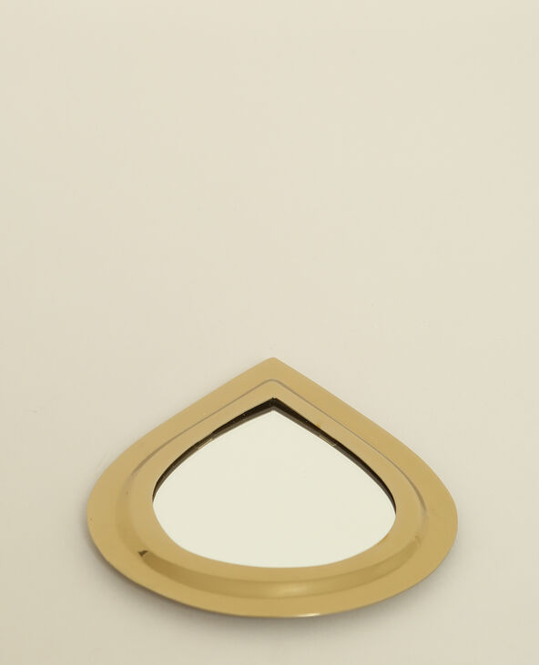 Petit miroir goutte d'eau doré - Pimkie