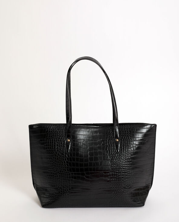 Sac cabas croco noir - Pimkie