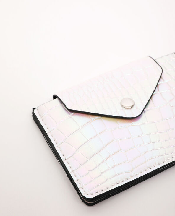 Porte-monnaie simili cuir blanc - Pimkie