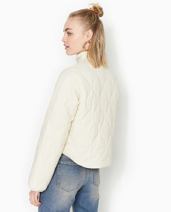 Blouson matelassé court blanc - Pimkie