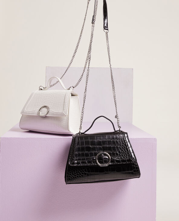 Sac boxy façon croco blanc - Pimkie