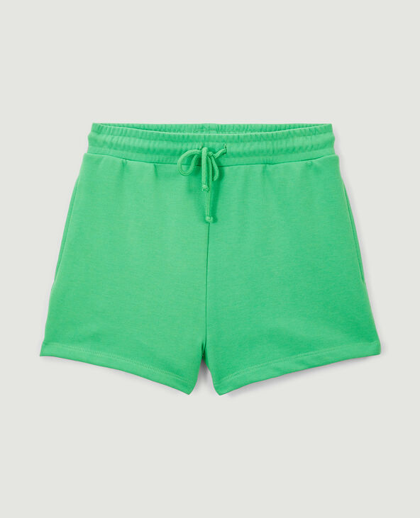 Short en molleton vert - Pimkie