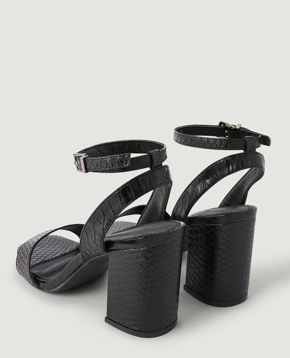 Sandales à talons noir - Pimkie