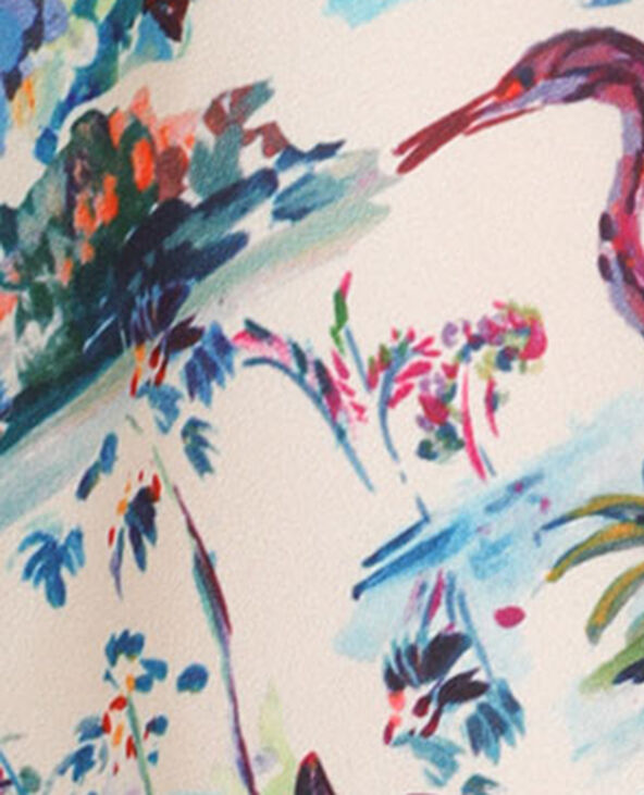 Chemise imprimé tropical écru - Pimkie