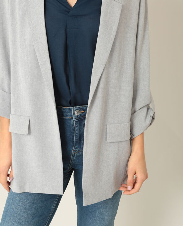 Blazer fluide gris foncé - Pimkie
