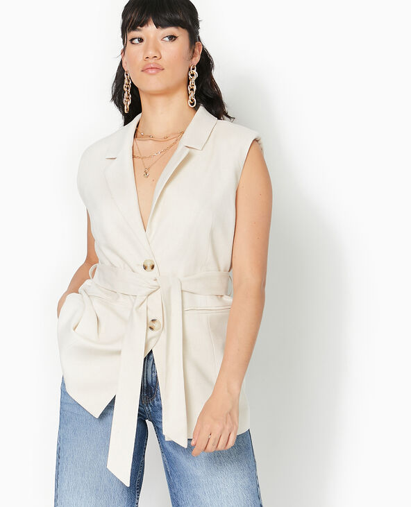Veste longue sans manche homme best sale