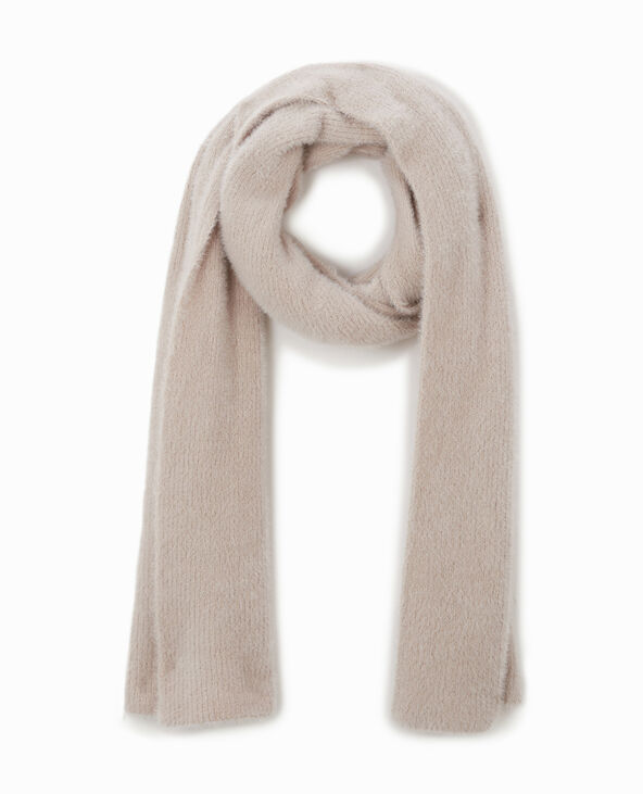 Echarpe en maille fluffy beige - Pimkie