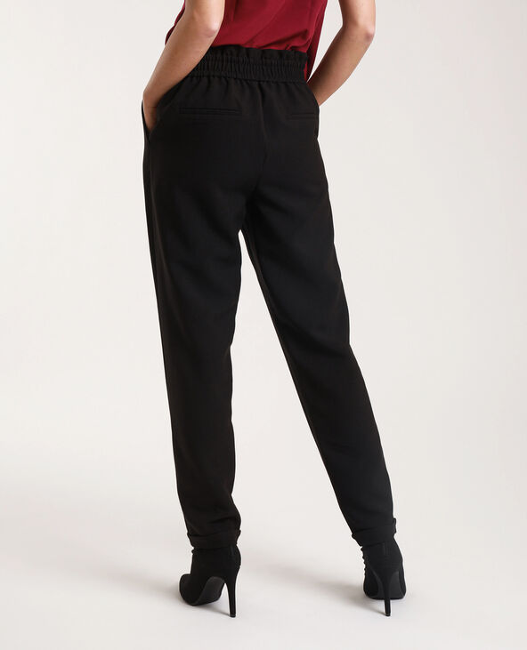 Pantalon noir hotsell avec ceinture