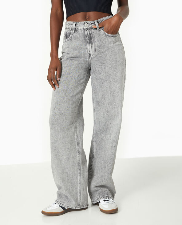 Jean wide loose gris clair - Pimkie