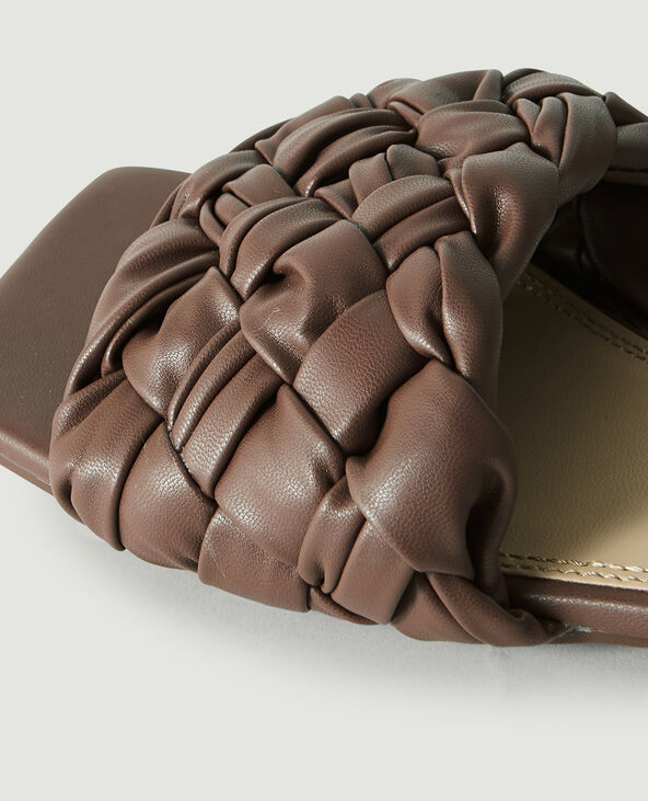Mules tressées marron - Pimkie