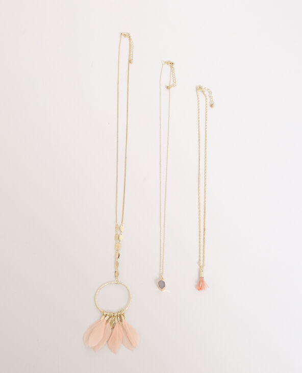 Lot de 3 colliers doré - Pimkie