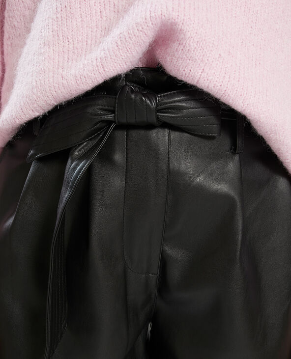 Short en simili cuir noir - Pimkie
