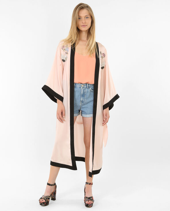 Short en jean brodé bleu - Pimkie