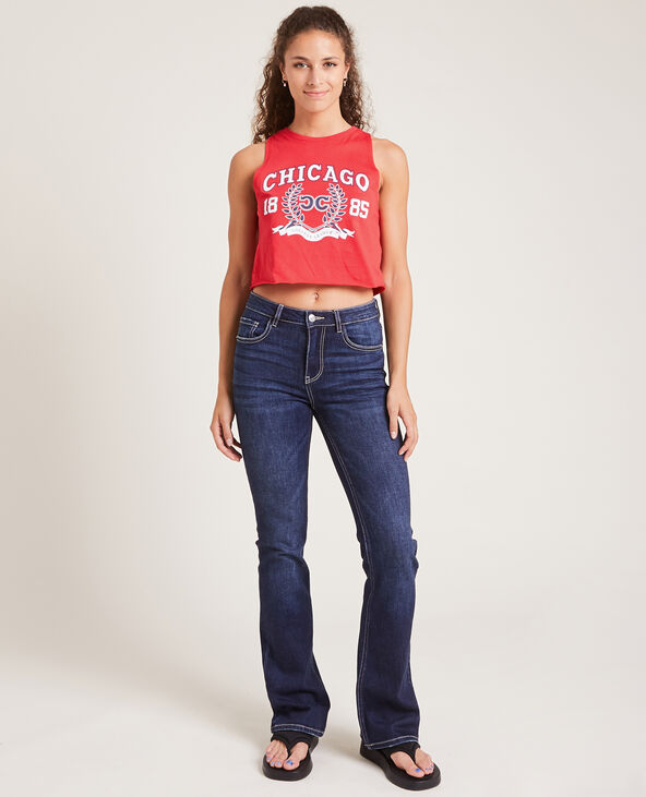 Cropped top rouge - Pimkie