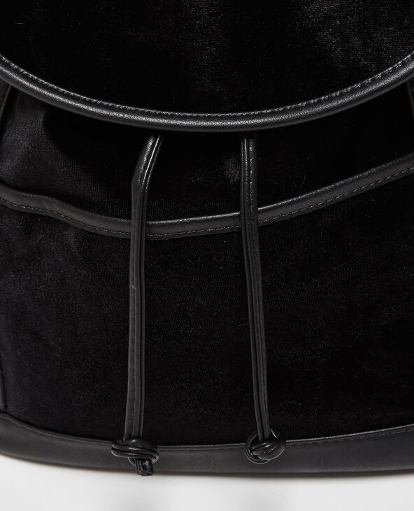 Sac à dos à lacets noir - Pimkie