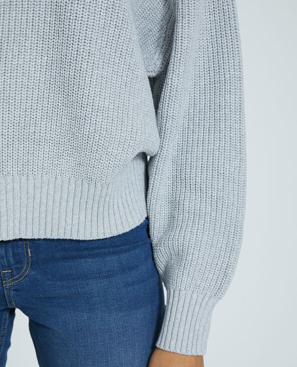 Pull maille gris clair - Pimkie