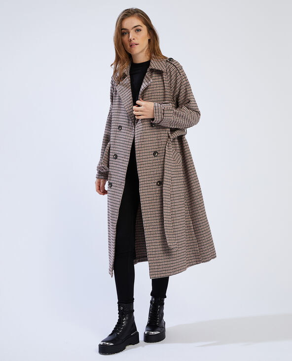 Manteau long oversize double boutonnage