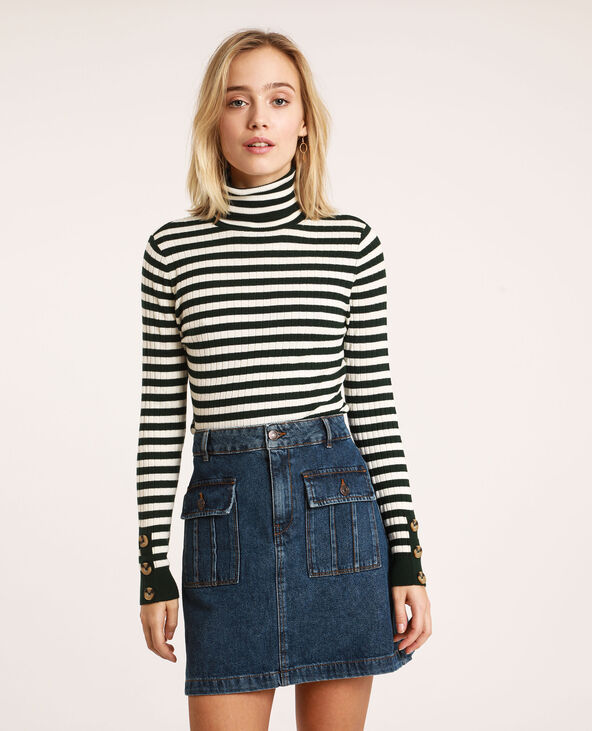Pull à col roulé blanc - Pimkie