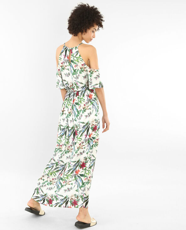 Robe longue manches peekaboo blanc - Pimkie