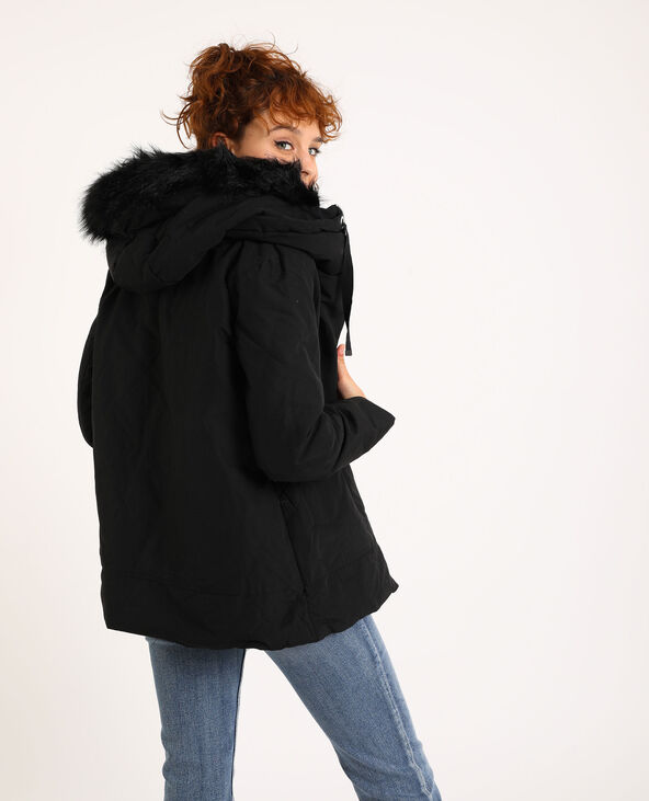 Parka à capuche noir - Pimkie