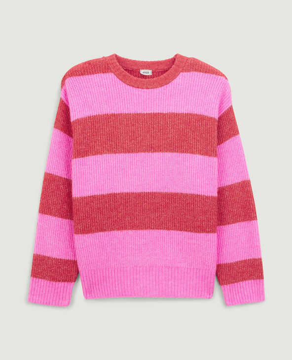 Pull rouge et rose clearance