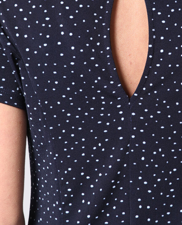 Robe à pois bleu - Pimkie